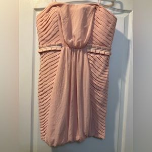 BCBGGeneration Pale Pink Strapless Dress